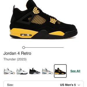 Jordan 4 Retro Thunder (2023)